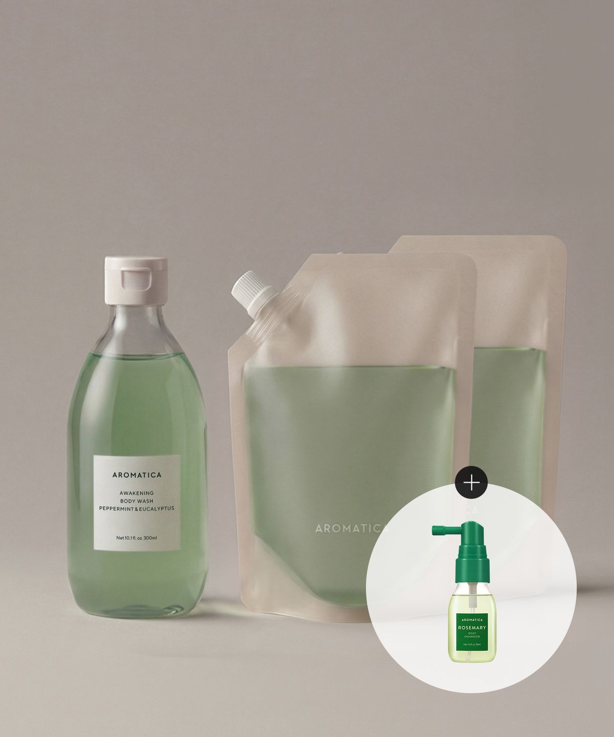 [SET] Awakening Body Wash Main Product + 2 Refill Set (300ML + 300ML*2) (+Root Enhancer 30ML)