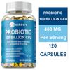 Probiotic Supplement, 100 Billion Probiotics, 34 Strains of Probiotics, Supports Digestive Health and Improves Energy Levels. 120 Vegetarian Capsules.