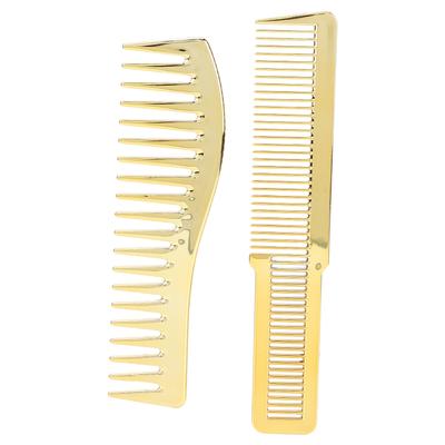 Hair Cutting Comb for Hairdressing Salon Wide Tooth Haircut Comb for All Hair TypesGold