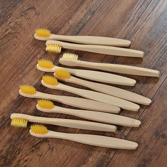Kids 10pcs Soft Toothbrush Bristles Bamboo Toothbrush Eco Friendly Childrens Toothbrushes Biodegradable Oral Care Tooth Brush