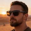 New European and American fashion box polarized sunglasses men's outdoor driving sunscreen sunglasses men