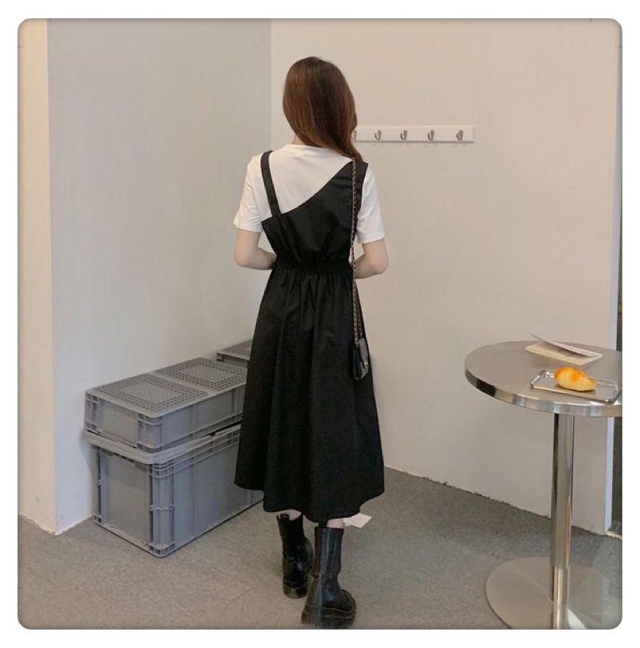 2025 French Chic Spicy Girl Flaw-Hiding Two-Piece Summer Dress - Women's Slimming, Flattering Temperament Skirt