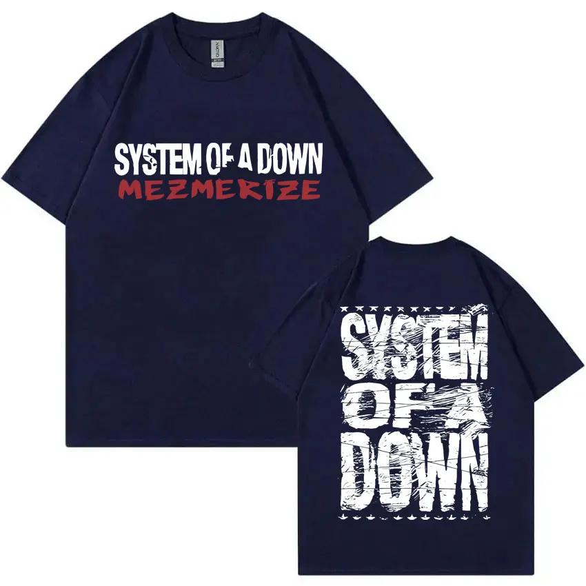 Vintage Alternative Metal Musik Rockband System of A Down Mezmerize T-Shirts Herren Damen T-Shirts Herrenmode Übergroßes T-Shirt