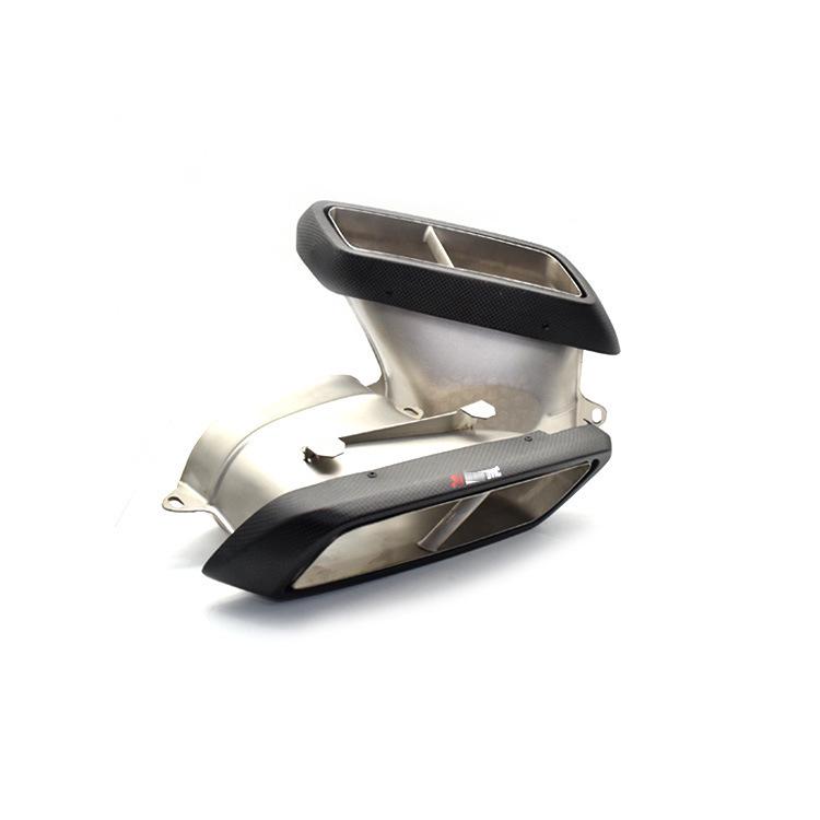 Carbon Fiber Tailpipes for Mercedes-Benz A, C, E, S, GLE, GLS, GLC - Scorpion AM* Square Quad-Outlets