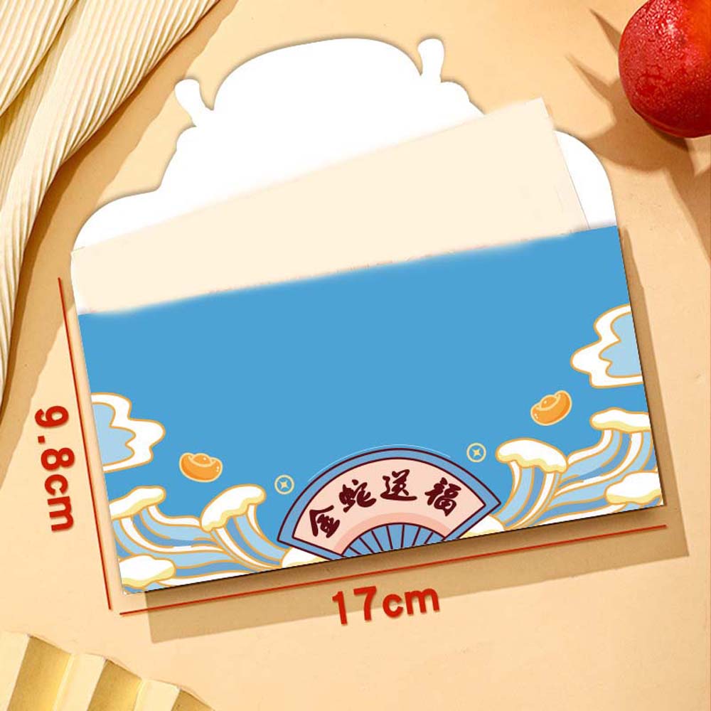 New Year's Blessing Bag 2025 Red Envelope Zodiac Snake Money Pocket Wedding Birthday