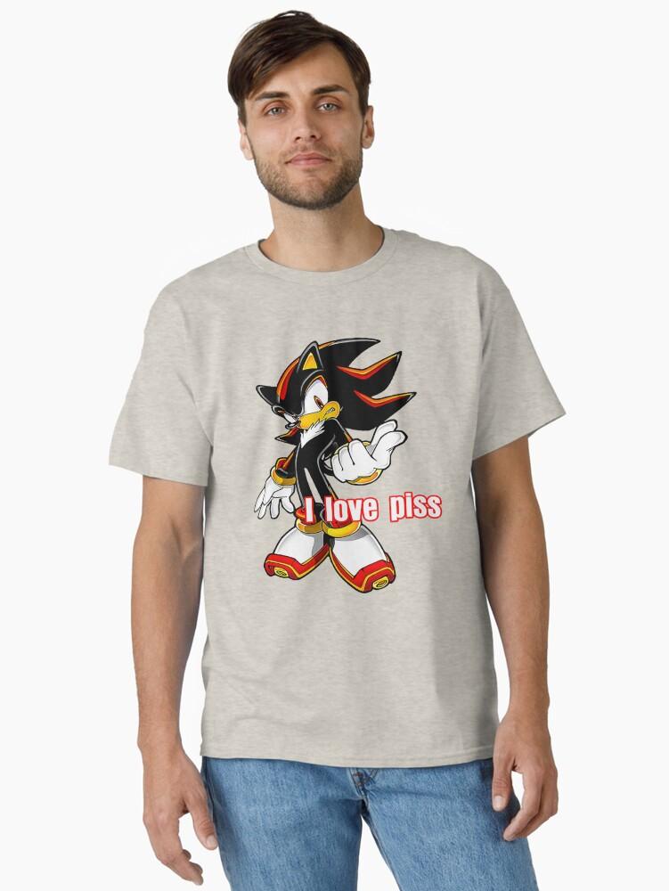 Sonic the Hedgehog Shadow The Hedgehog I Love Piss Classic T-Shirt