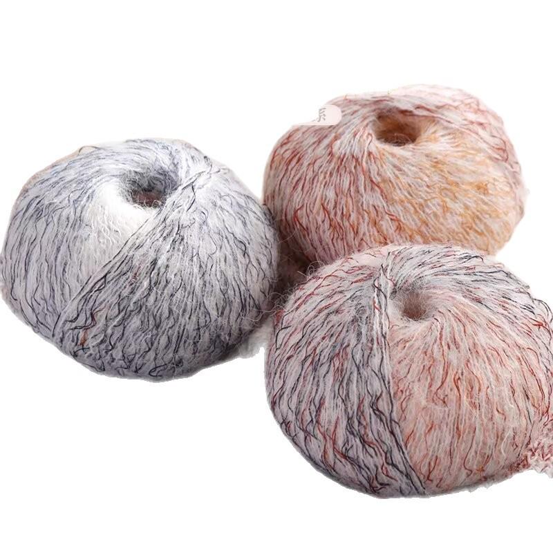 Morandi Gradient Hand-Knitted Mohair & Silk Yarn Sweater/Shawl DIY Kit
