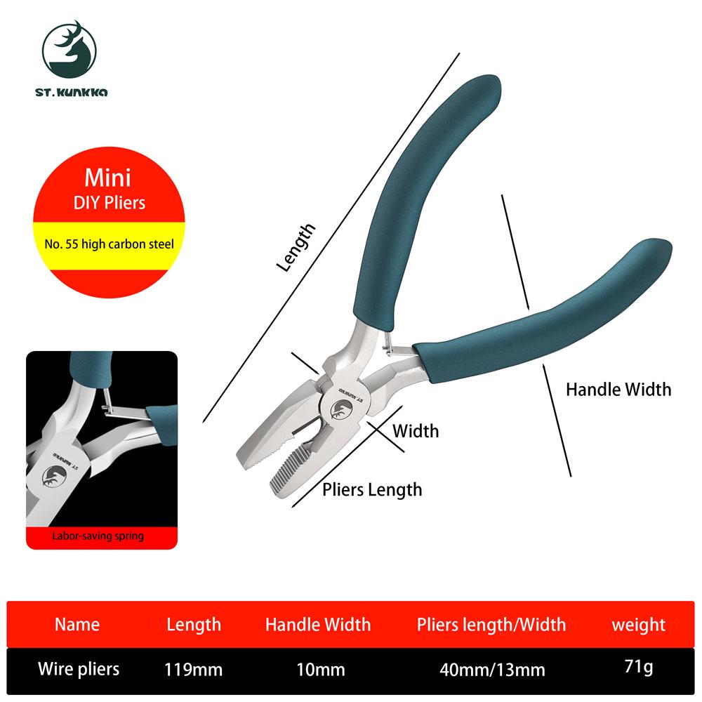St.kunkka Customized High Quality Jewelry Making Pilers Needle Round Nose Cutting Wire Pliers for Jewelry Repair Tools