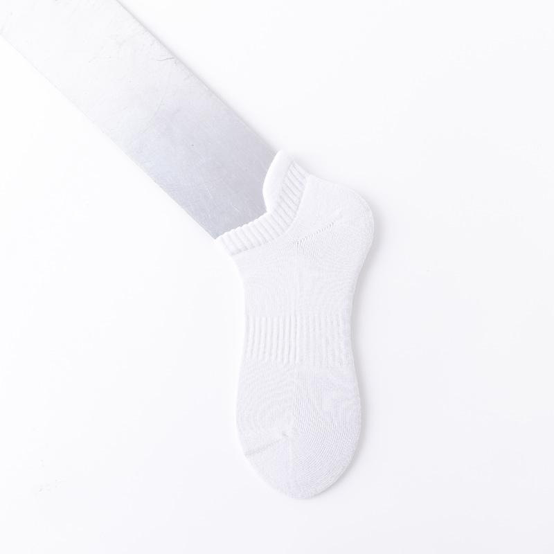 Breathable Organic Bamboo Cotton Socks Manufacturers Compression Sports Terry Socks  Solid Pure Black Seamless Socks