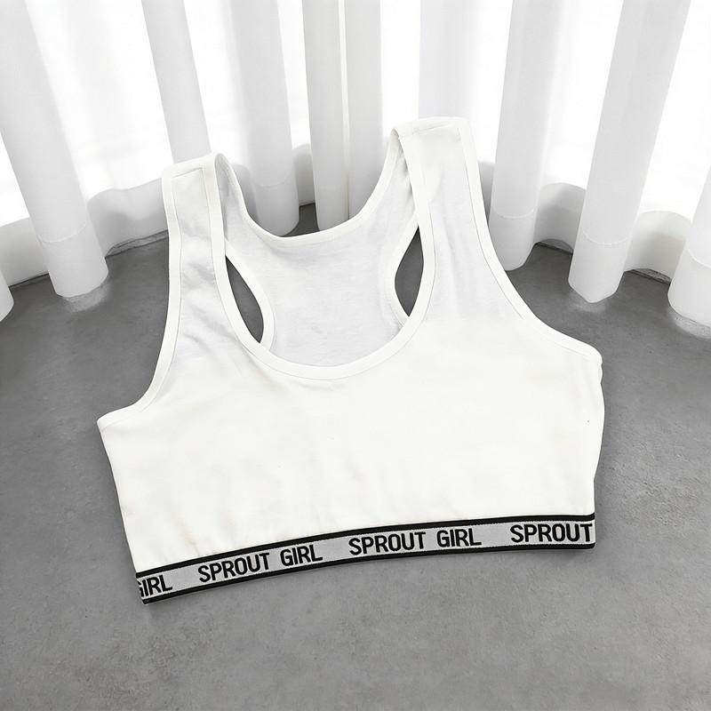 Developmental Sports Underwear for Girls, Kids Tube Top, Girls Double Layer Racerback Sports Vest, Students Bandeau