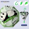 Children's Green Bamboo Panda UV Protection Umbrella
