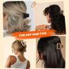 Matte Hair Clips for Women and Girls - Rectangle and Double Row Small Claw Clips for Thin/Medium Fine Hair - Nonslip Jaw Clips