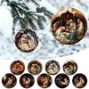 Baby Cartoon Eyecatching Jesus Nativity Car Hanging Accessory For Joyful Vibes Festive