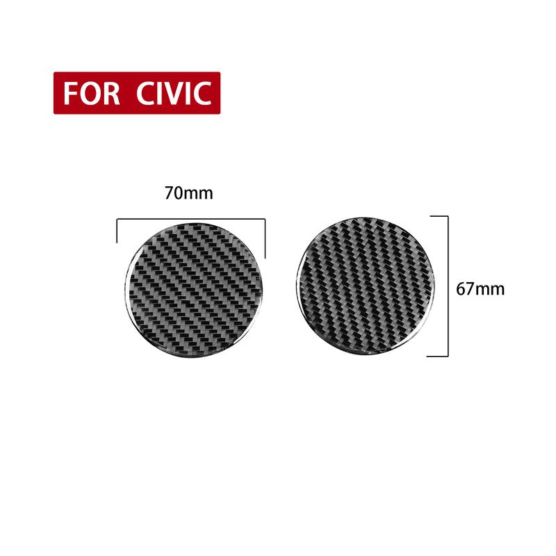 Real Soft Carbon Fiber Sticker For Chevrolet Camaro 2016 2017 2018  Water Cup Mat Decoration Accessories 2 PS