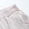 XUEXI Women's Loose Cotton Linen Cropped Pants