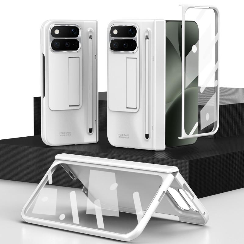 Étui de téléphone pliable Google Pixel 11 Pro 10 9 Avec charnière plaquée Protection intégrale antichoc