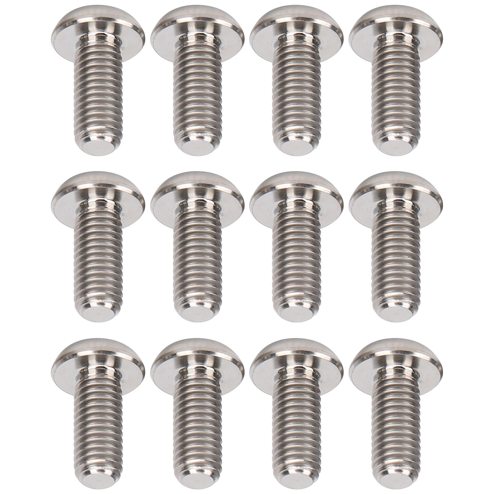 

12 шт. Винты ротора дискового тормоза велосипеда Титановый сплав Велосипедный винт Аксессуар M5x12 мм Титан