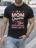 Funny Grandma Funny Grandpa Gift - Black Cotton Crew Neck...