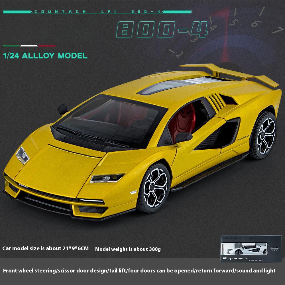 

1:24 alloy LPI 800-4 model, cool sound and light, exquisite desktop ornaments, the best collection for car model enthusiasts