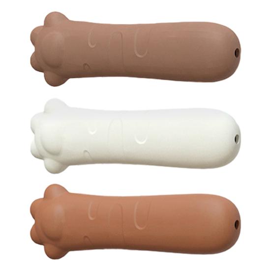 Cat Paw Door Handle Cover Silicone Anti-collision Wall Protector Anti-Static Anti-Freeze Home Office Door Lever Decorative Cover