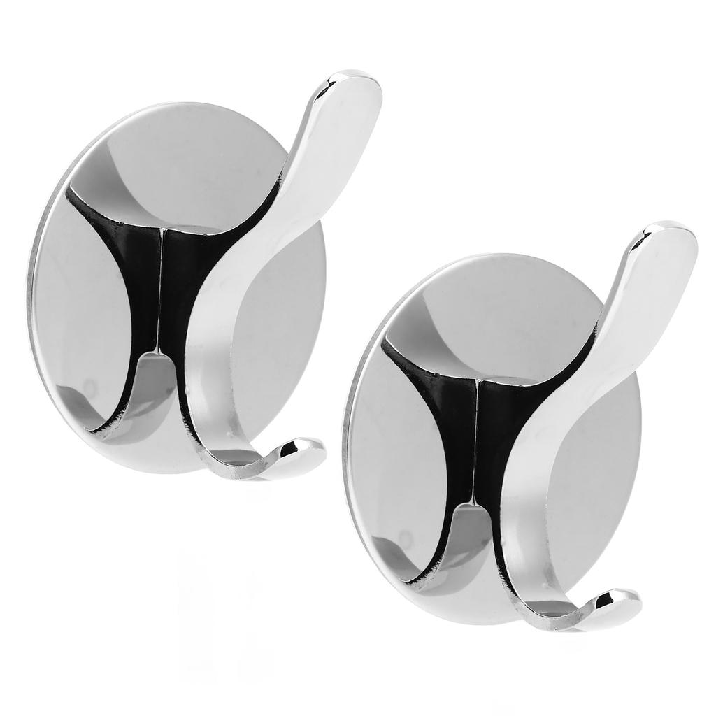 2PCS Wall Mounted Clothes Hook Heavy Duty Door Towel Hook Bathroom Wall Hanger for Household