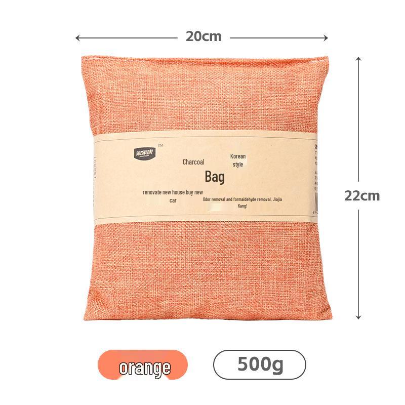 Bamboo Charcoal Bag for Car Odor & Formaldehyde Removal - 200g Activated Carbon Bag