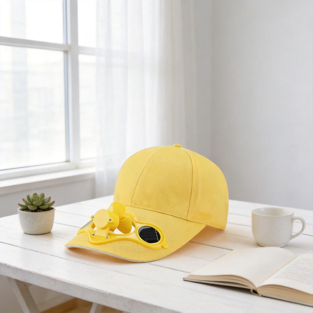 Chapeau Ventilateur Solaire Pour Hommes Femmes Avec Visière Et Casquette d'Été Protection Solaire