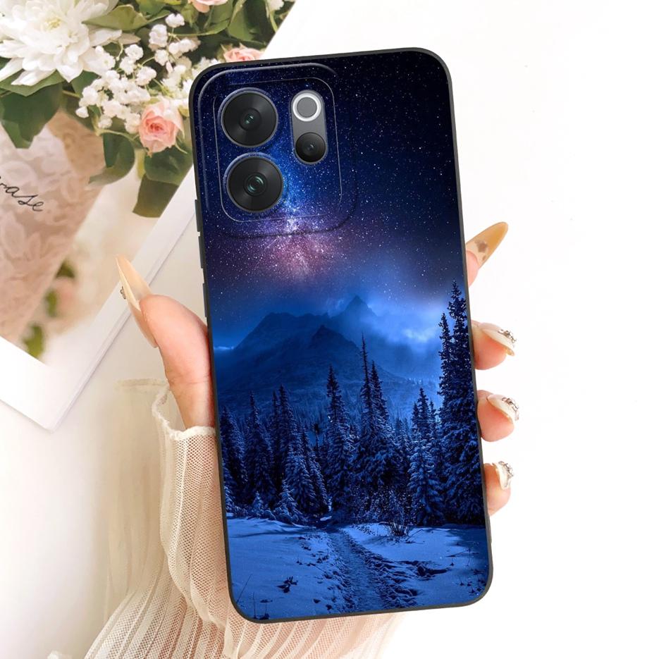 For Vivo V70 5G Case V2538 Luxury Art Painted Cover Soft Silicone Case For Vivo V70 Elite V2548 V 70 VivoV70 FE V70FE V2550 Bags
