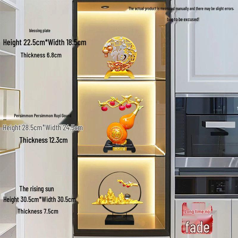 Luxury Wine Cabinet Ornaments for Living Room Entrance Decoration