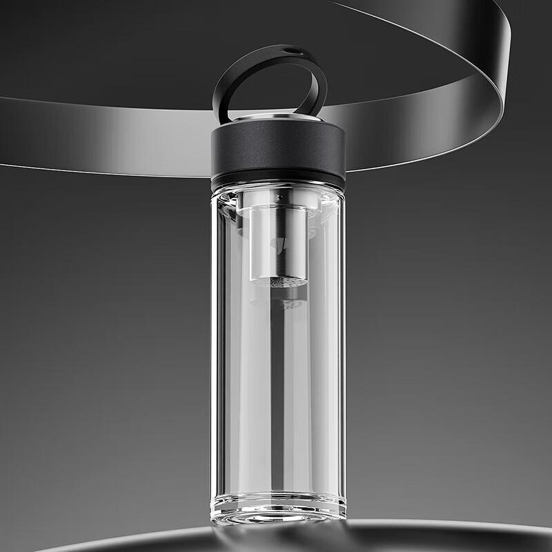 WANXIANG 660ML Portable Borosilicate Glass Travel & Tea Mug