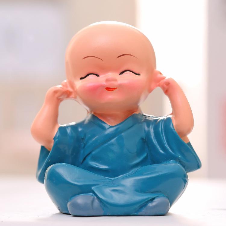 Four Monks Cartoon Doll Ornaments for Car Decoration Gifts