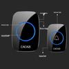 Waterproof Wireless Doorbell: Battery & DC Powered with 3 Transmitters & 3 Receivers, Plug-Free for Home Use