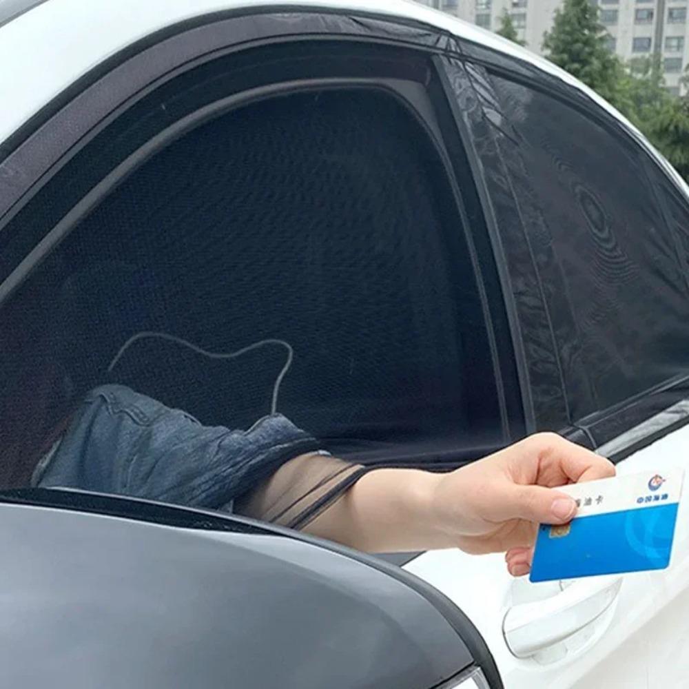 Universal Anti Mosquito Privacy Window Shade UV Protection Mesh Car Side Sun Visor Used For Auto Care