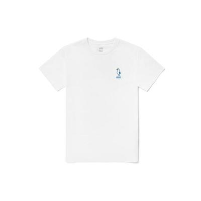 Vans Pigeon Graphic Crew Neck T-Shirt Women Tops White VN0A5F3XFS8