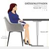 Dining Chair Set, Comfortable, 54x57x80 Cm, Light Grey