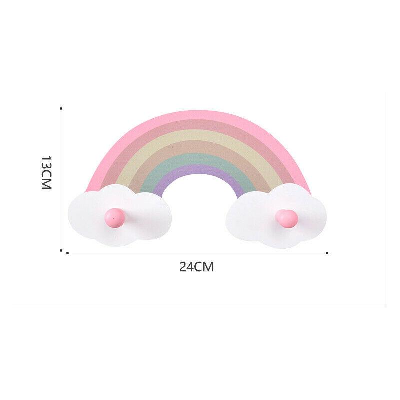 New Wooden Cloud Shelf Floating Shelves Wall Mounted Punch Free Kids Bedroom Bathroom Kitchen Office Storage Display Organizer