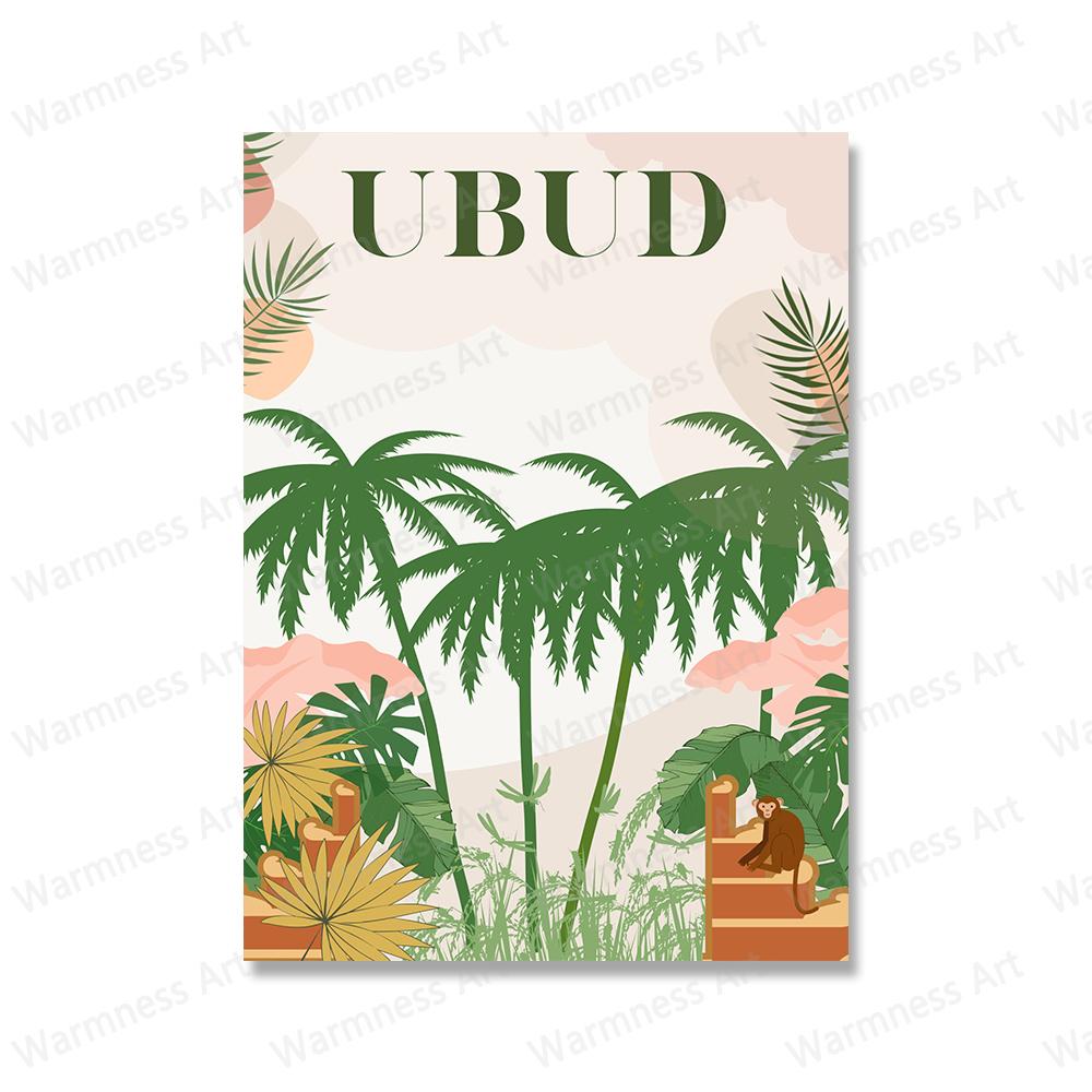 Landscape Wall Art Canvas Posters Nordic Prints Travel Bali Beach Sea Painting Pictures for Modern Living Room Home Decoration No Frame