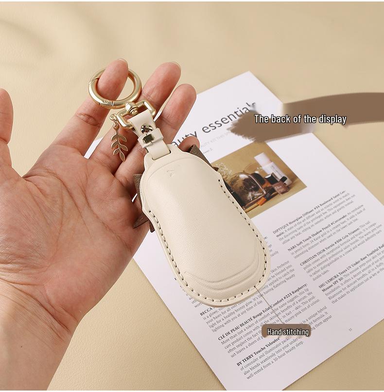 Women's Genuine Leather Bow Key Case for Xiaopeng P7 G9/G3i/P5 2022