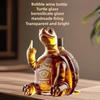 320ml Nou Animal Whiskey Sticlă de Sticlă Goală de Înaltă Calitate Broască Țestoasă Ridicând Degetul Mijlociu Sticlă de Vin cu Suprafață Netedă