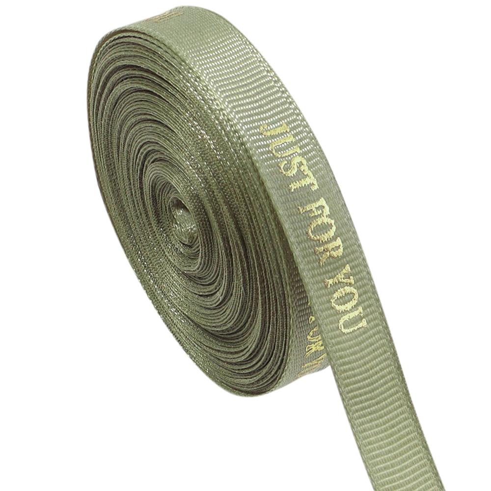 10Yards/Roll 10mm Printed JUST FOR YOU Ribbon Colorful Polyester Ribbon For Wedding Christmas Birthday Gift Packaging Decoration