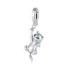 Dangling Kitten Silver Charm with Clasp