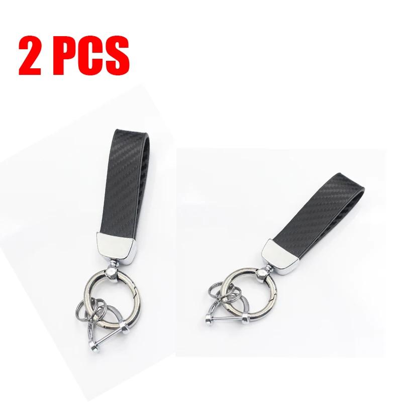 Car Sleek Carbon Fiber Style Keychain - 360° Rotatable, Universal Fit with Anti-Lost D-Ring, Durable for Men & Women Amagi