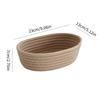 Cotton Rope Storage Basket Storage Box Desktop Sundries Cosmetics Snacks Entrance Hand-Woven Cotton Rope Storage Basket Oval