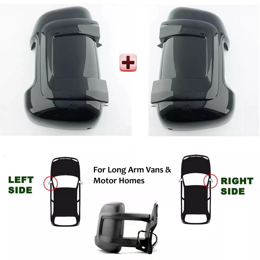 Cubierta Protectora para Espejo Retrovisor Para Fiat Ducato Peugeot Boxer Relay Brazo Largo Cubierta Protectora para Espejo Retrovisor Piezas de Coche