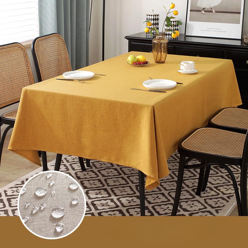 Простая однотонная скатерть — фото 7