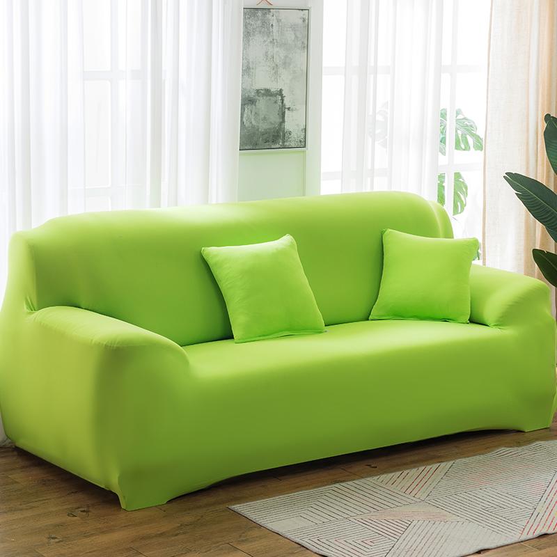 Solid Color Elastic Sofa Covers for Living Room Spandex Sectional Corner Sofa Slipcovers Couch Chair Cover Funda De Sofá
