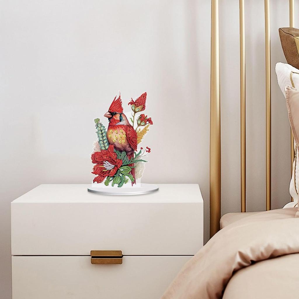 ARTopet DIY Diamond Desktop Ornament Special Shaped Crystal Diamond Art Painting Tabletop Ornaments Single Sided Diamond Ornament for Adult Beginner