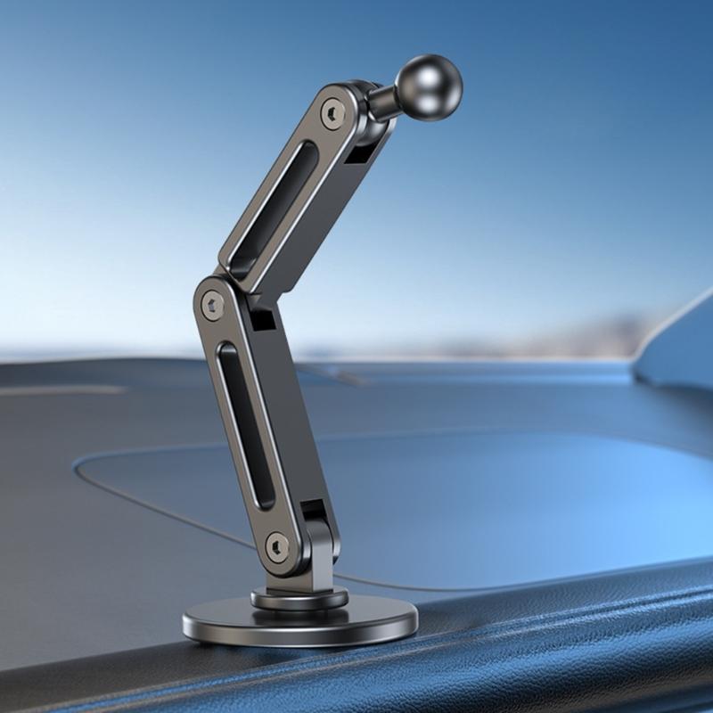 Universal 17mm Ball Joint Aluminum Car Mount Base Socket Adhesive Mount Easy to Use for map & Magnetic Phone Holders