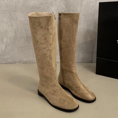 Mode Flats Damen Hohe Stiefel Mode Kniehohe Schuhe Designer Neu Kleid Damen Botas 2025 Herbst Goth Chelsea Boots Mujer Zapatos