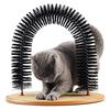 2-in-1 Cat Arch Self Groomer Cat Face Back Scratcher for Deshedding Self Grooming Massage Brush with Scratching Pad for Indoor Cats